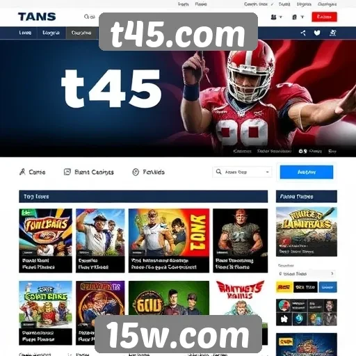 Análise das principais funcionalidades do site t45.com