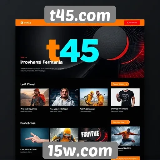experiência de usuário é aprimorada no site t45.com